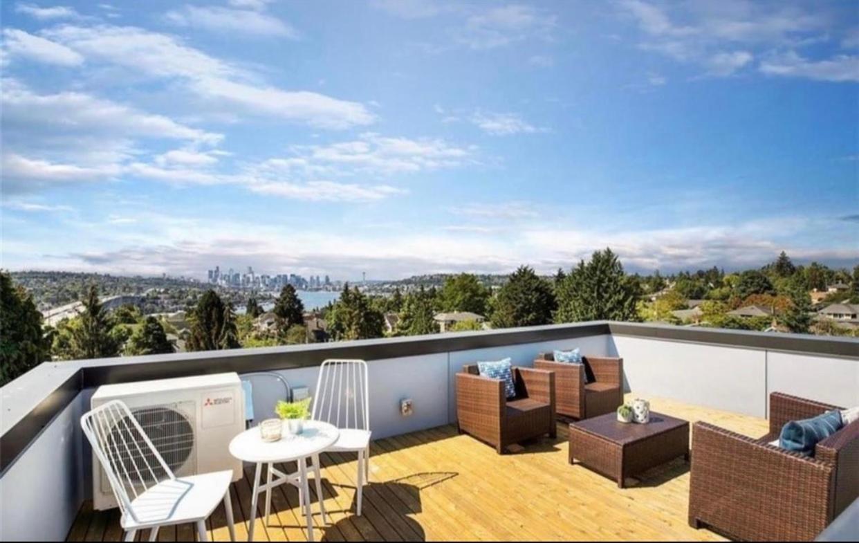 Rooftop Patio With Waterview, Private Garden & Grill 3Br 3Ba- Modern Cityscape Βίλα Σιάτλ Εξωτερικό φωτογραφία